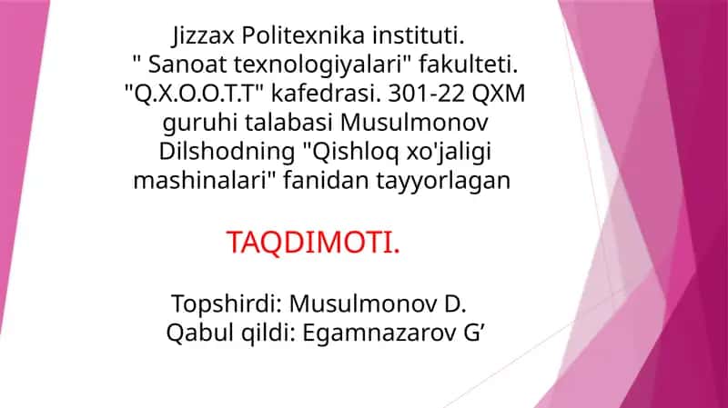 Gʻalla kombaynlari va zamonaviy kombaynlar 1