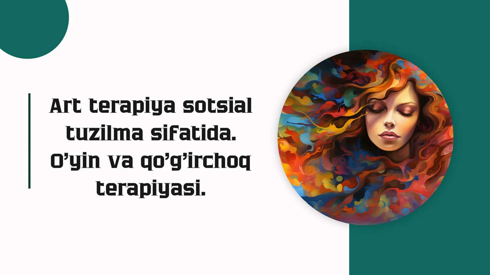 Art terapiya sotsial tuzilma sifatida. O'yin va qo'g'irchoq terapiyasi. 1