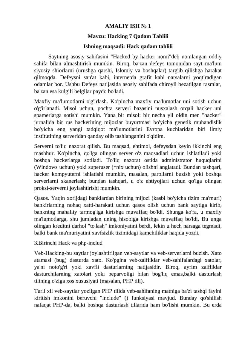 Hacking 7 Qadam Tahlili 1