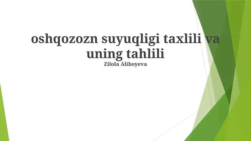 oshqozozn suyuqligi taxlili va uning tahlili 1