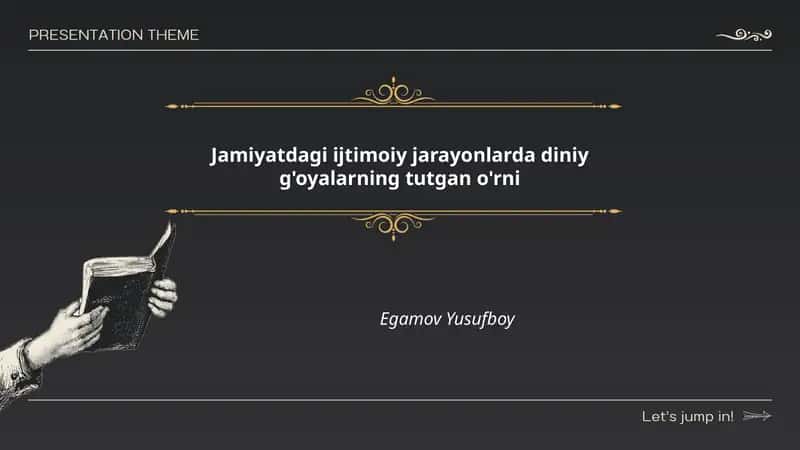 Jamiyatdagi ijtimoiy jarayonlarda diniy g'oyalarning tarixiy rivojlanishi 1