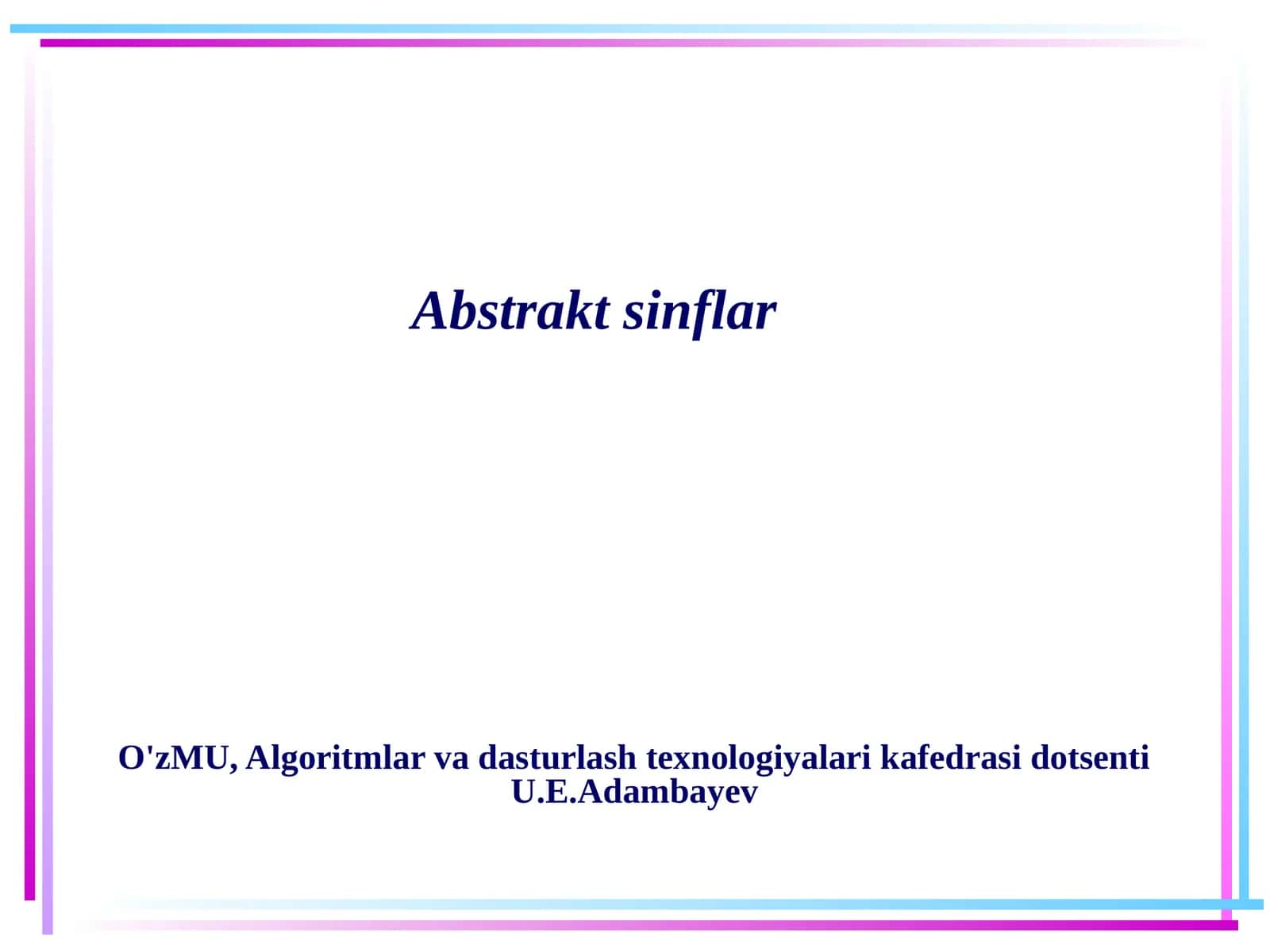 Abstraktsinflar 1