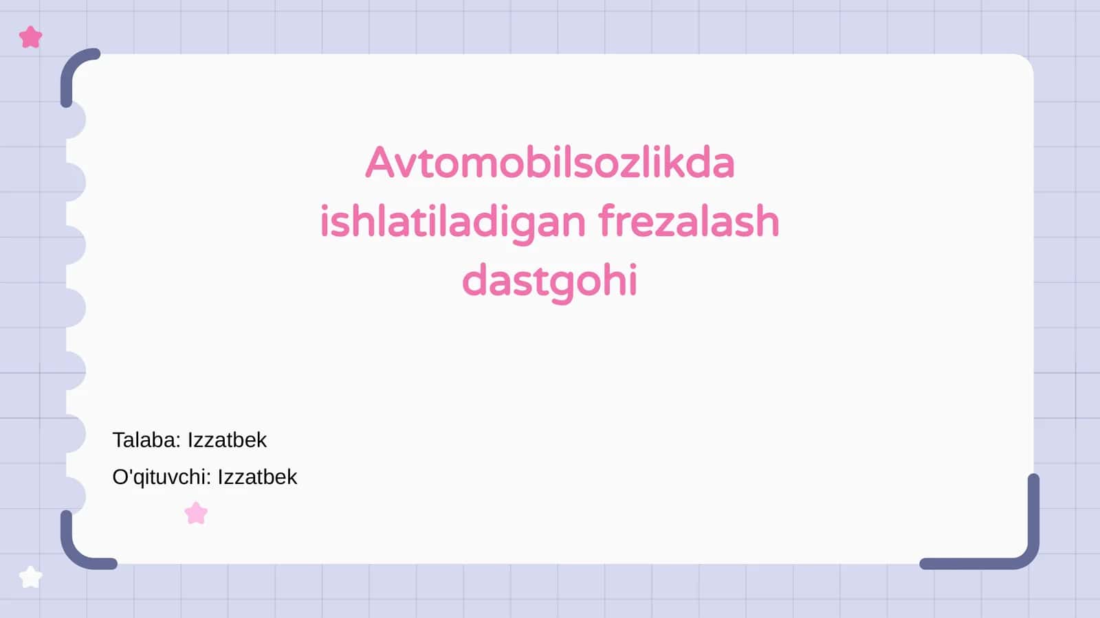 Frezalash dastgohi 1