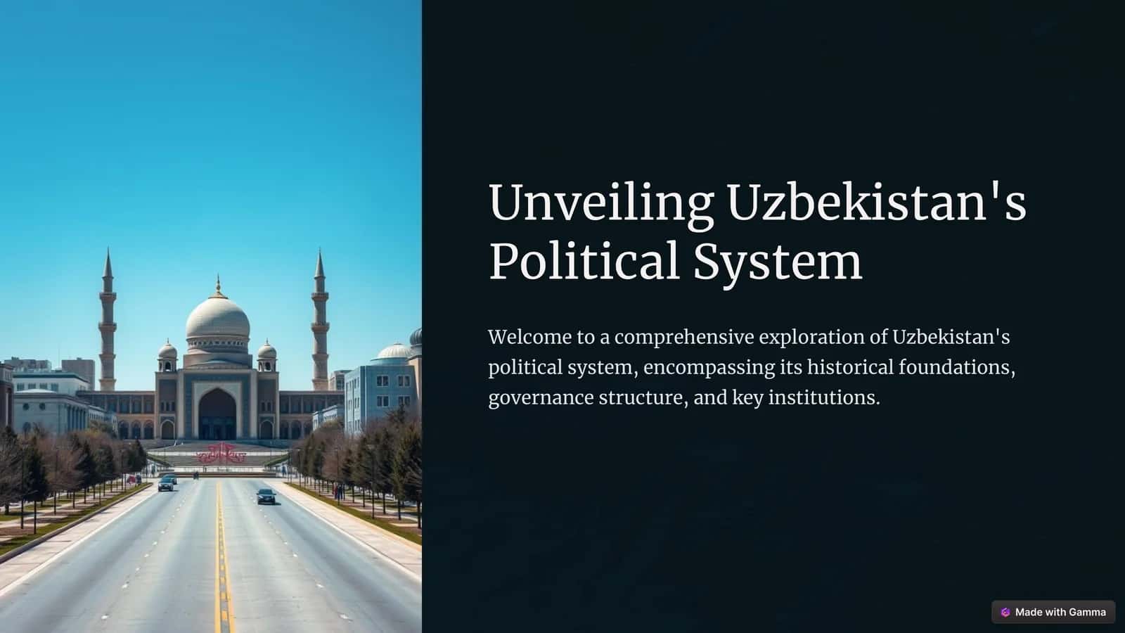 Unveiling Uzbekistan's Political System 1