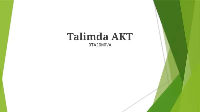Talimda AKT 1
