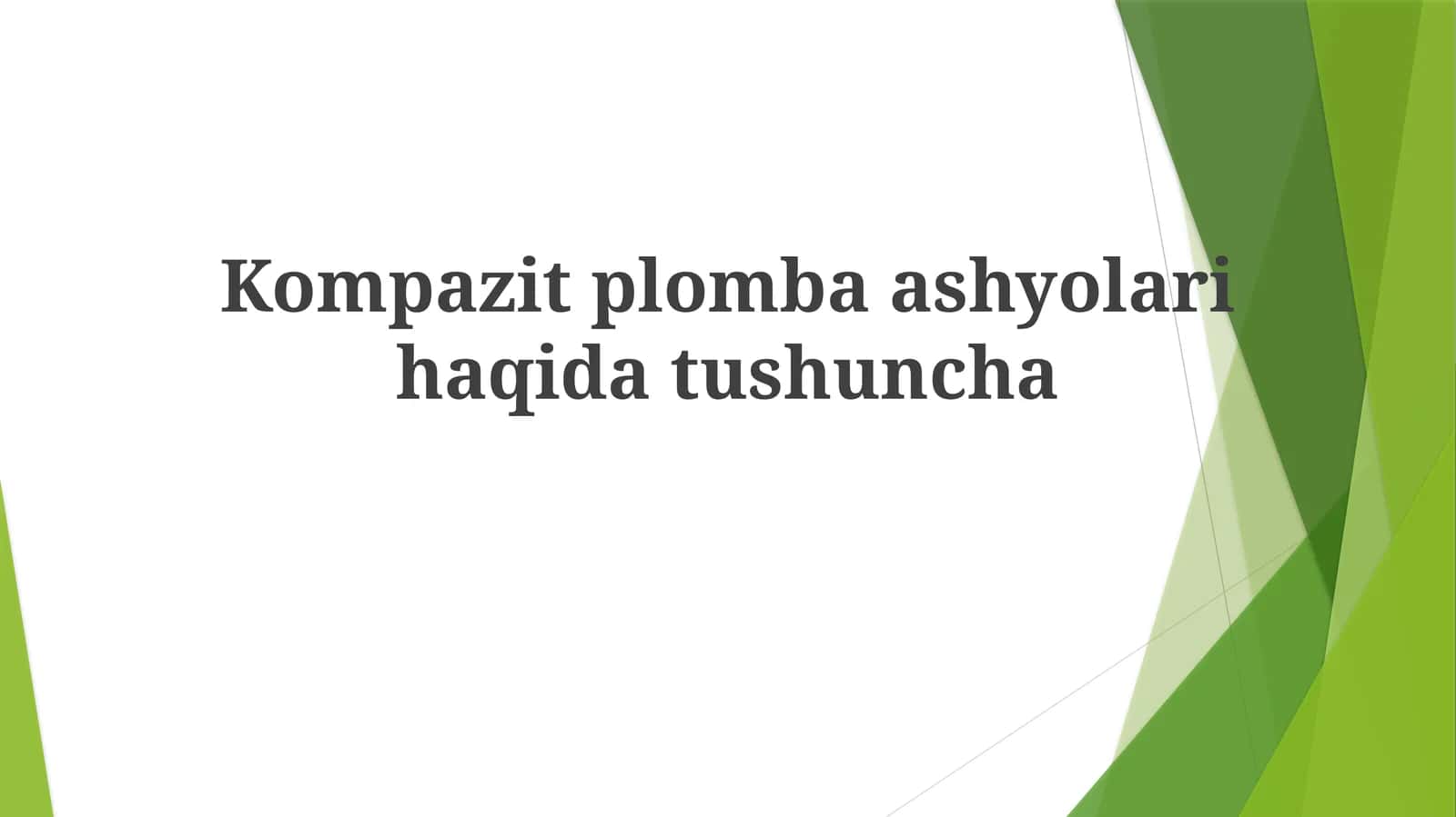 Kompozit plomba ashyolari haqida tushuncha 1