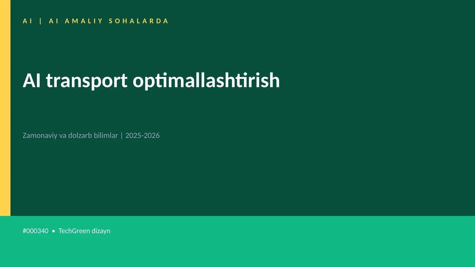 AI transport optimallashtirish 1