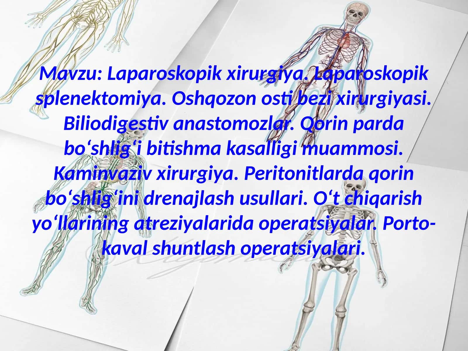 Laparoskopik xirurgiya. Laparoskopik splenektomiya. Oshqozon osti bezi xirurgiyasi 1