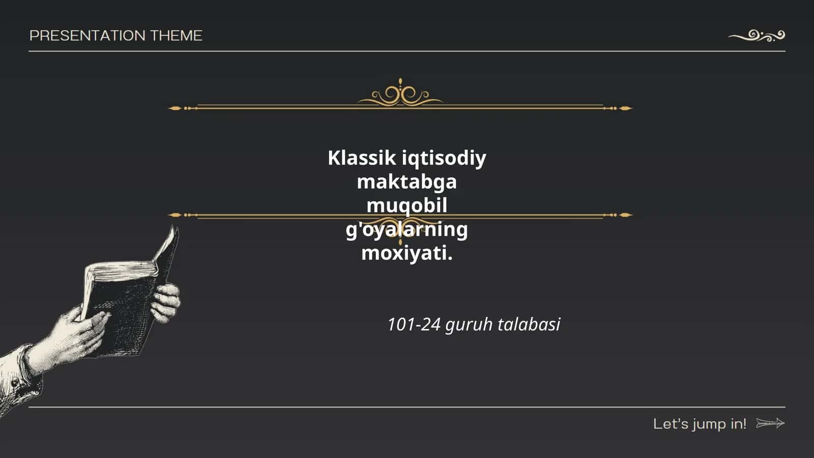 Klassik iqtisodiy maktabning asosiy tamoyillari 1