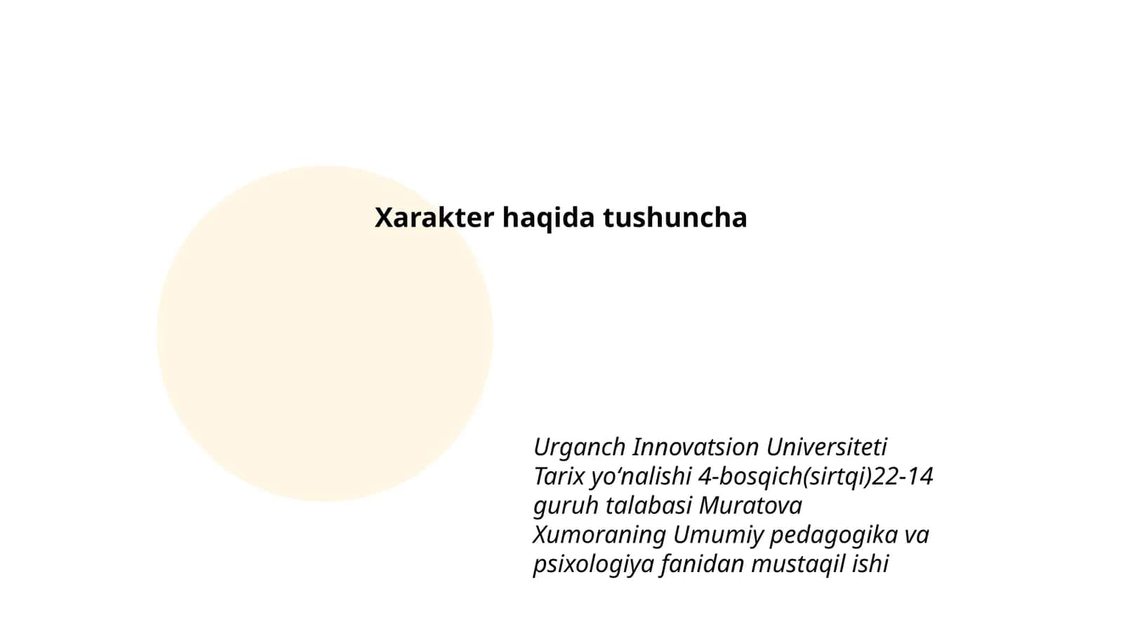 Umumiy pedagogika va psixologiya 1