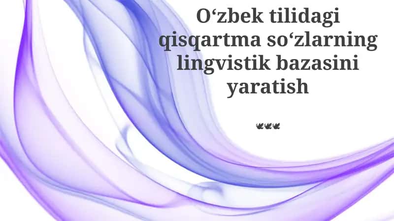 Ma'lumotlar bazasini loyihalash va amalga oshirish 1