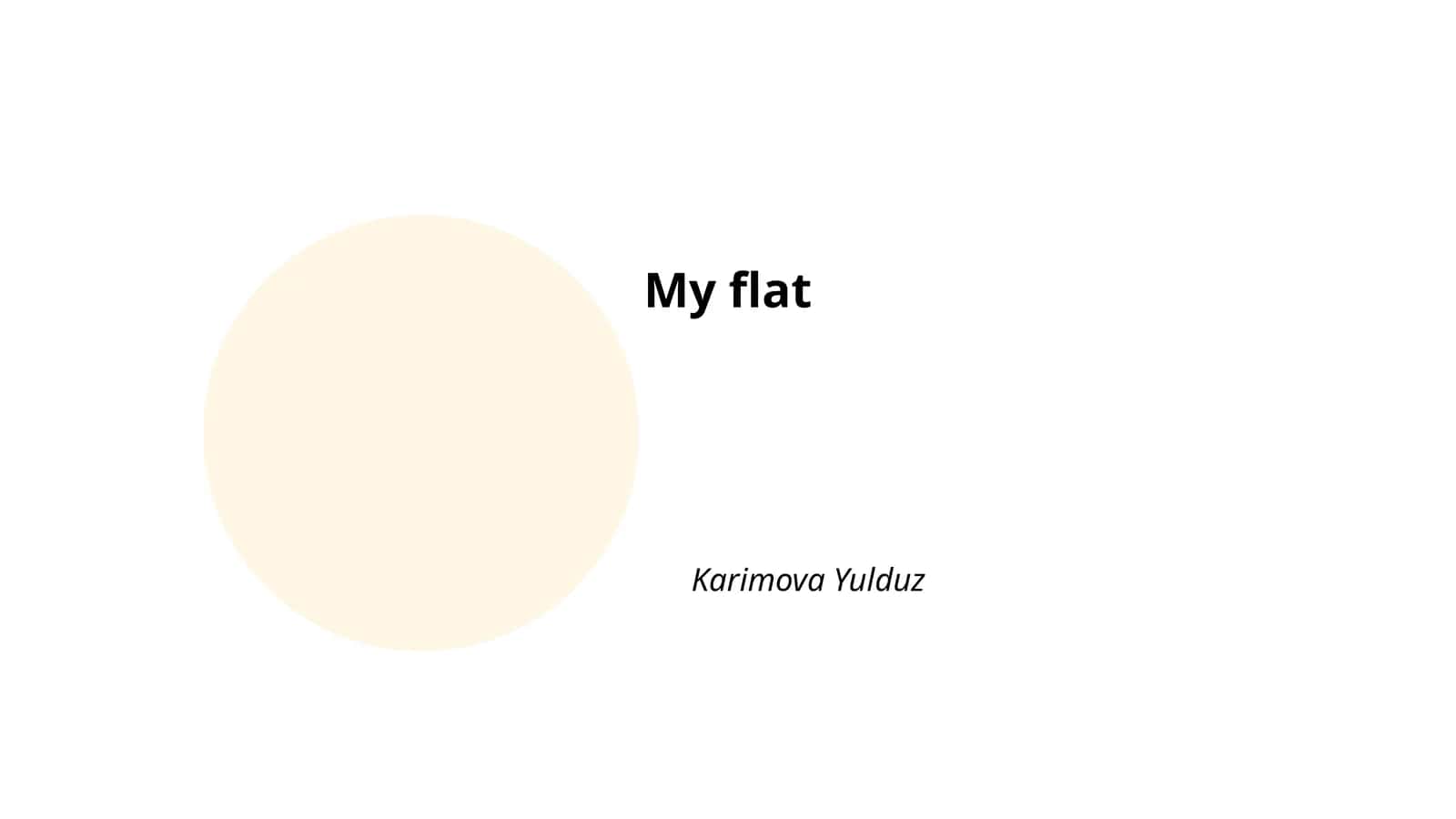My flat 1