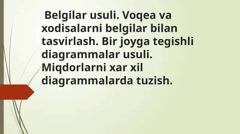 Belgilar usuli 1