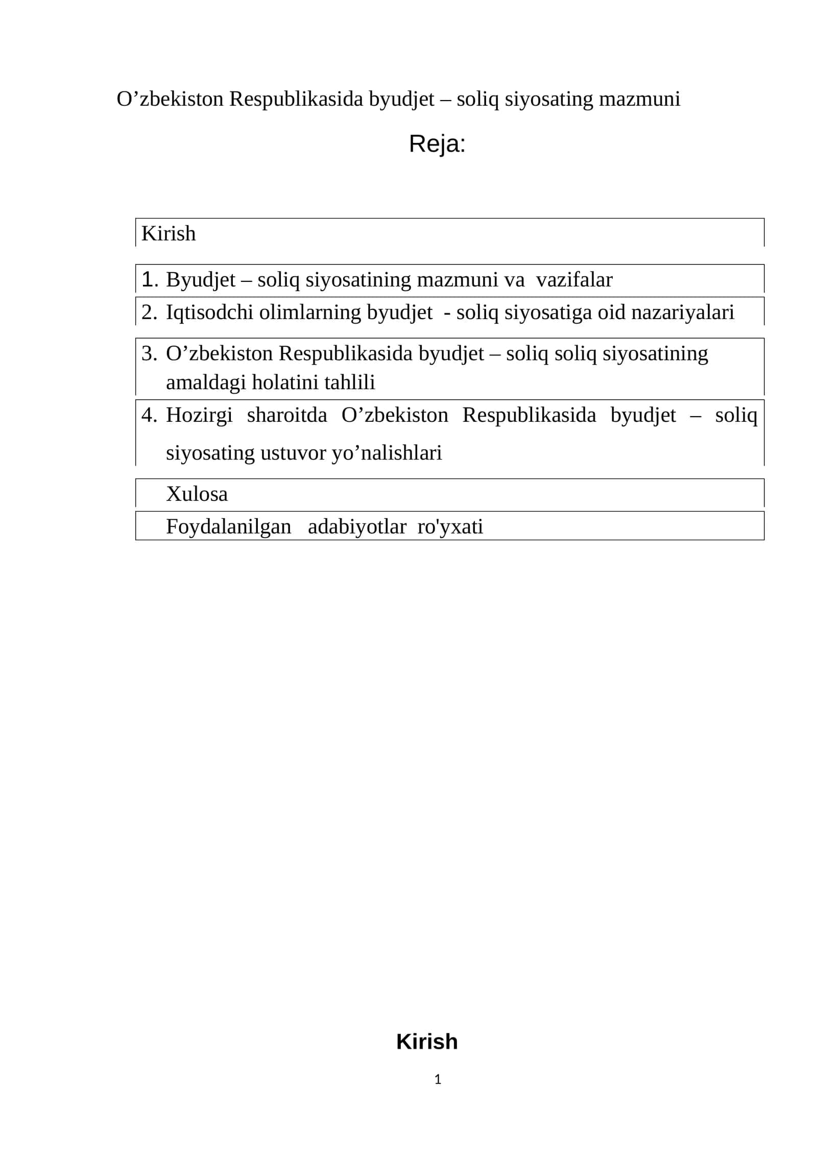 Byudjet – soliq siyosating mazmuni 1