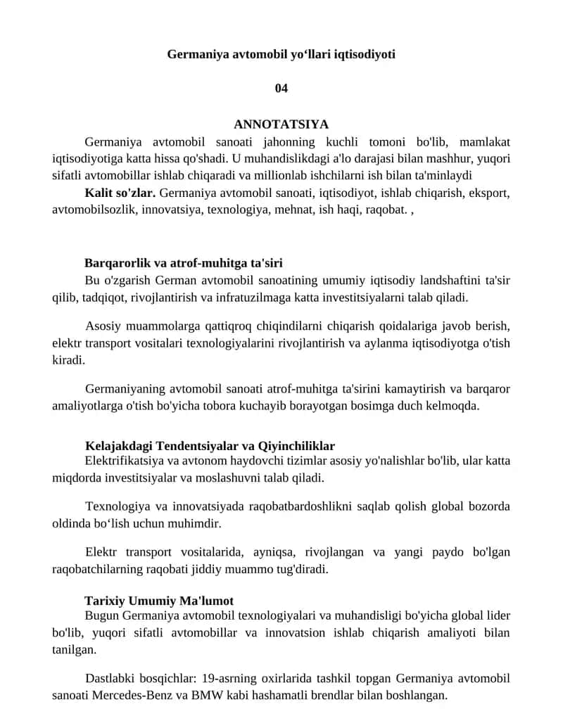 Germaniya avtomobil yoʻllari iqtisodiyoti 1