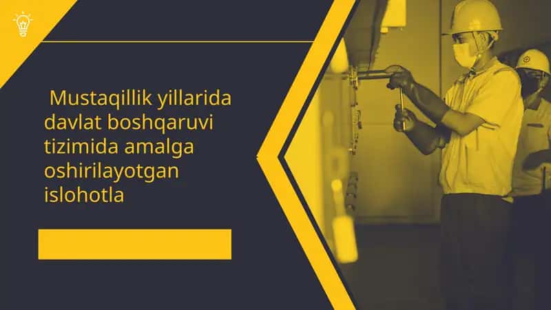 Davlat boshqaruvi tizimida amalga oshirilayotgan islohotlar 1