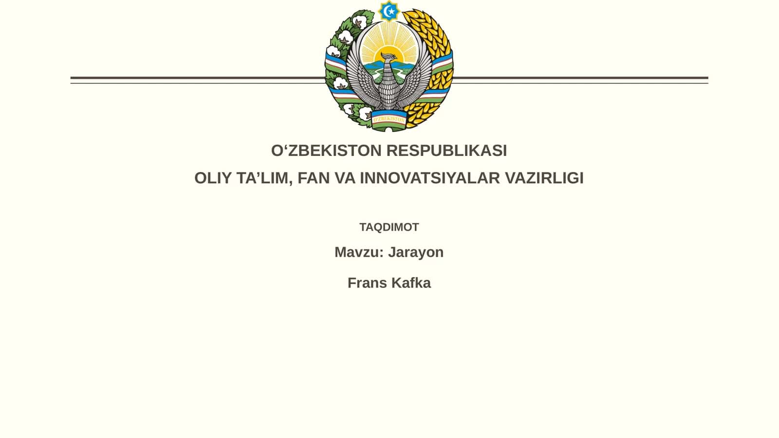 Jarayon Frans Kafka 1