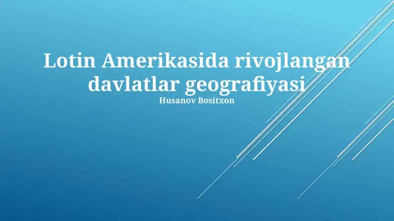Rivojlanish darajasini o'lchash Mexiko misolida 1