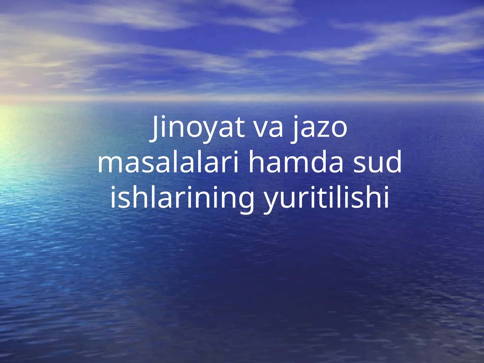 Jinoiy jazolar tizimi 1