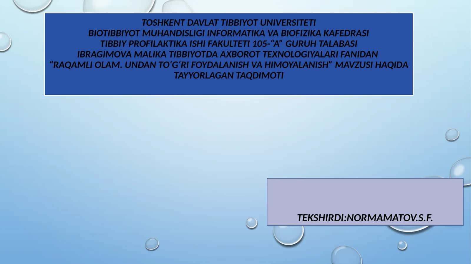 Raqamli olam. Undan to‘g‘ri foydalanish va himoyalanish 1