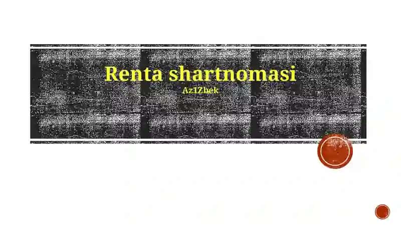 Renta shartnomasi