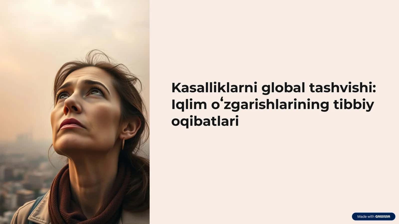 Kasalliklarni global tashvishi: Iqlim oʻzgarishlarining tibbiy oqibatlari 1