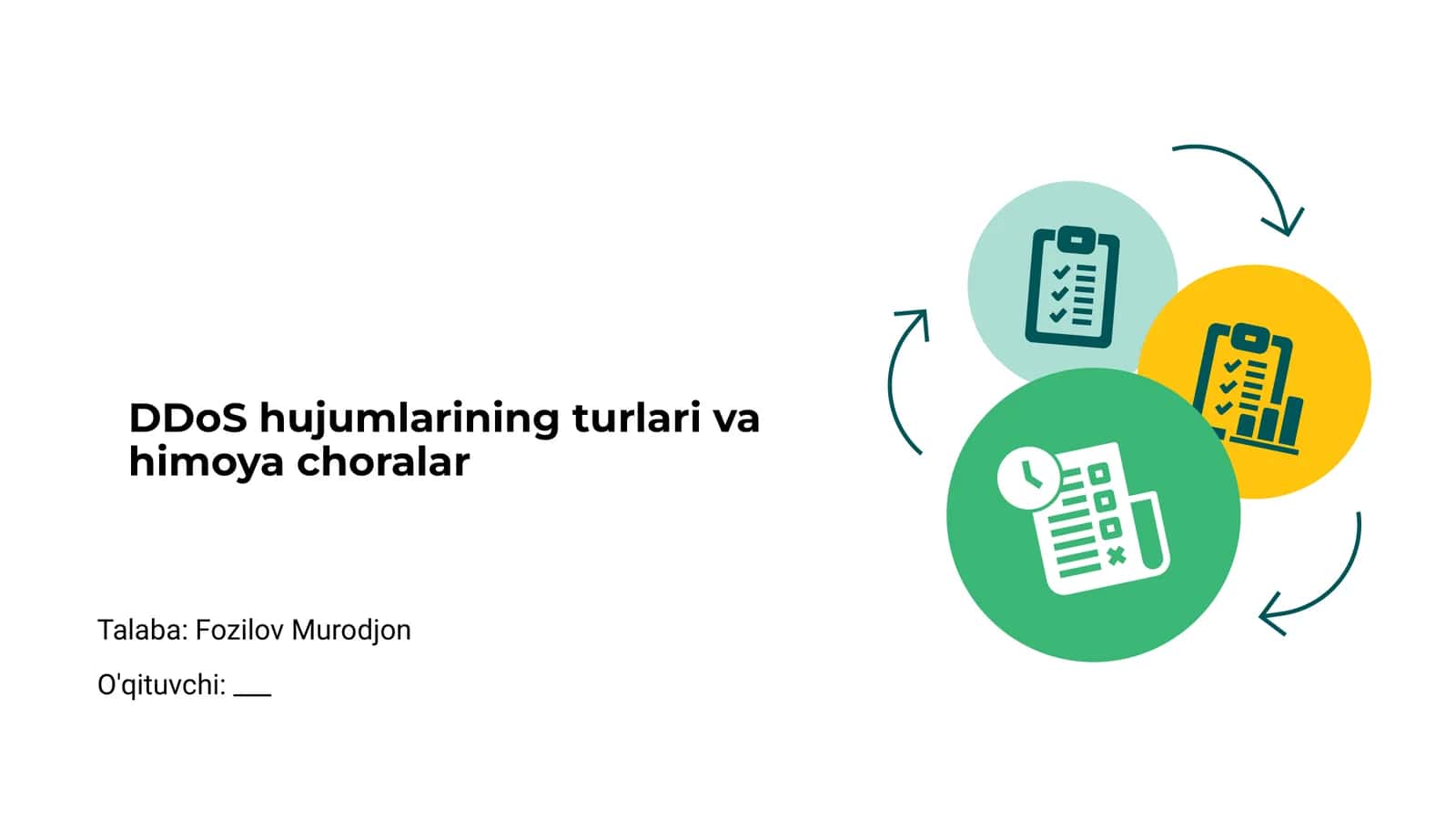 DDoS hujumlarining turlari va himoya choralar 1