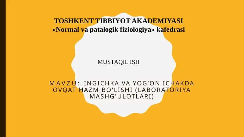 Ovqathazm bo'lishi 1