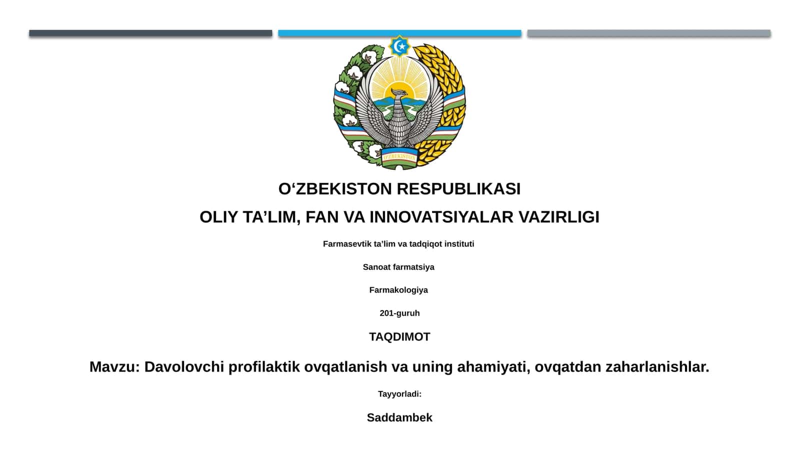 Davolovchi profilaktik ovqatlanish va uning ahamiyati 1