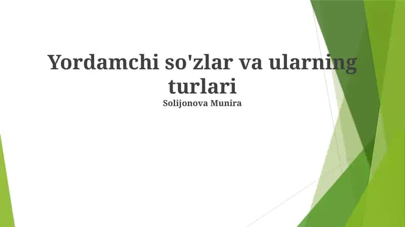 Ko'makchi fe'llar 1