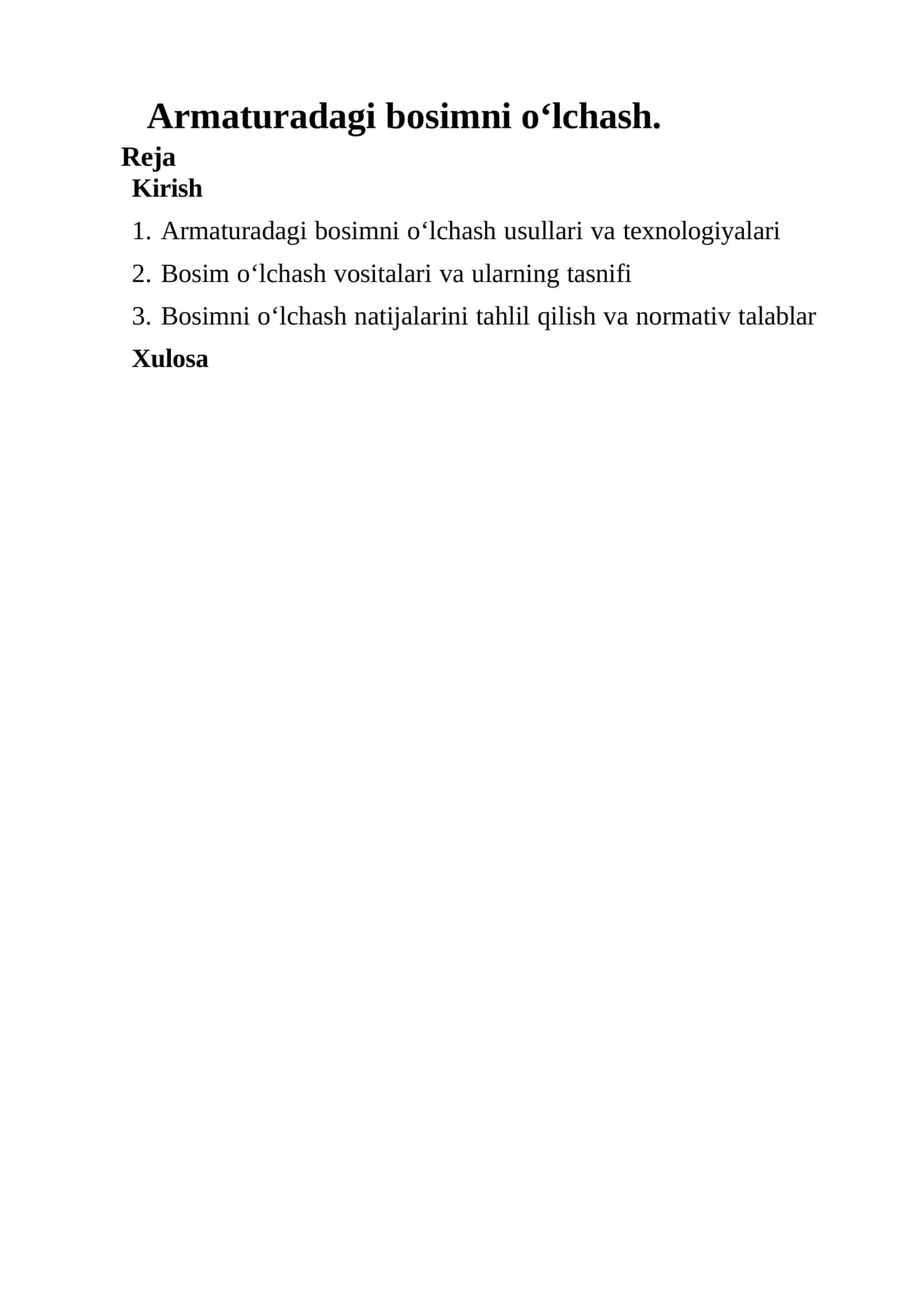Armaturadagi bosimni o‘lchash usullari va texnologiyalari 1