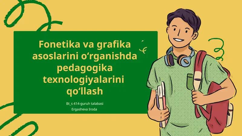 Fonetika va grafika asoslarini oʻrganishda pedagogik texnologiyalarini qoʻllash 1