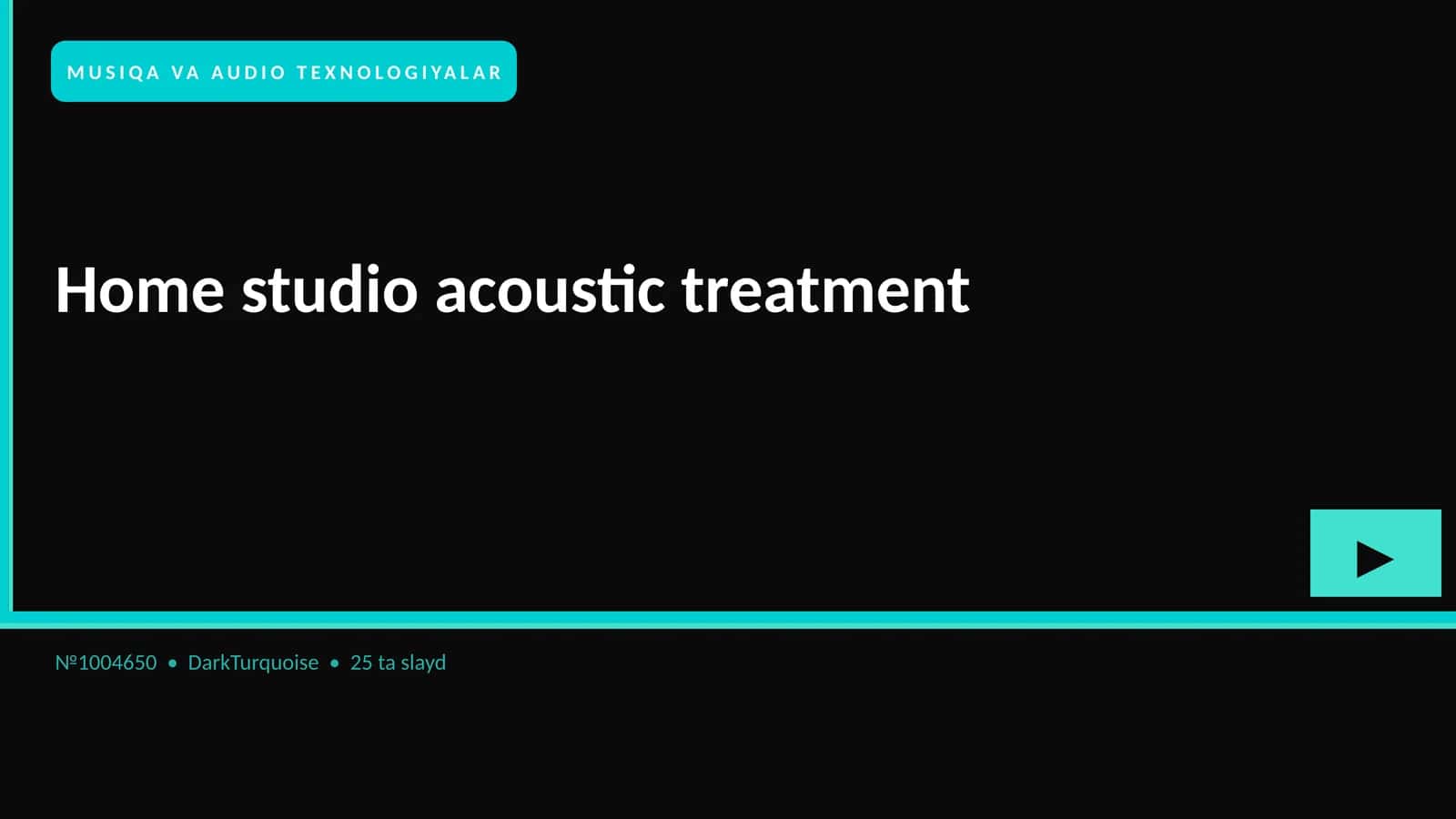 Home studio acoustic treatment 1