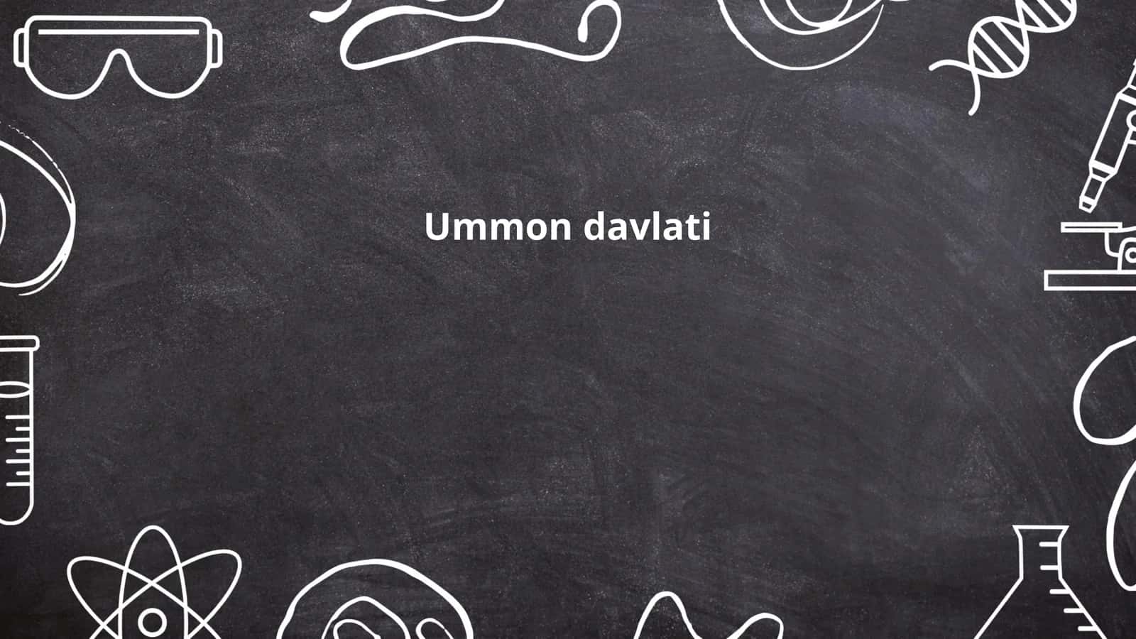 Ummon davlati 1