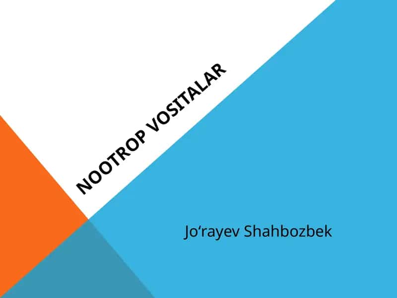 NOOTROP VOSITALAR 1