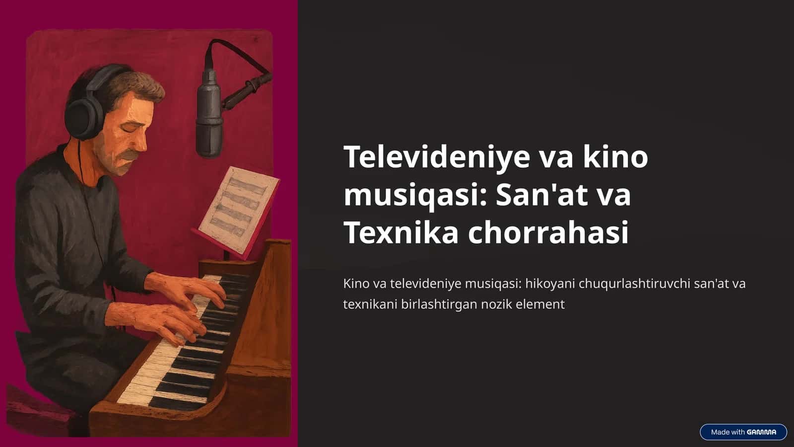 Televideniya va kino musiqasi 1