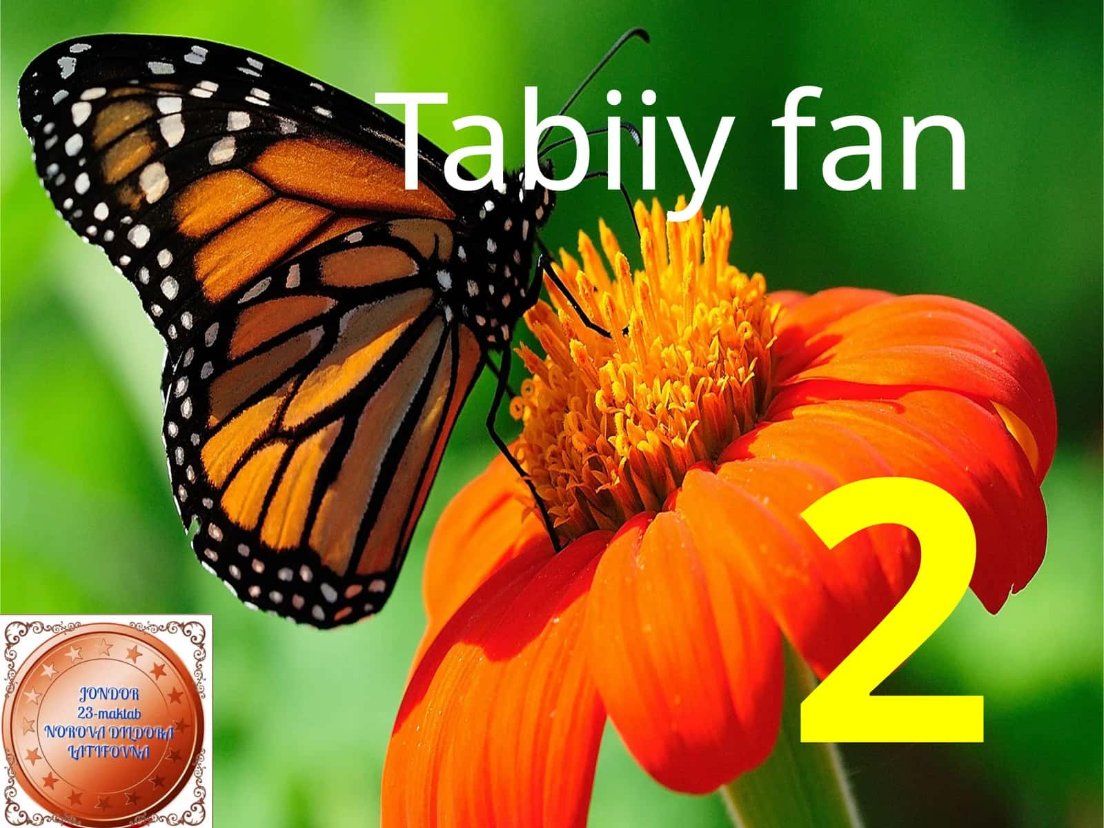 2-sinf Tabiiy fan (Science) dars ishlanmalari to'plami. Bob yuzasidan takrorlash 1
