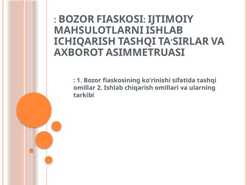 Bozor Fiaskosi 1