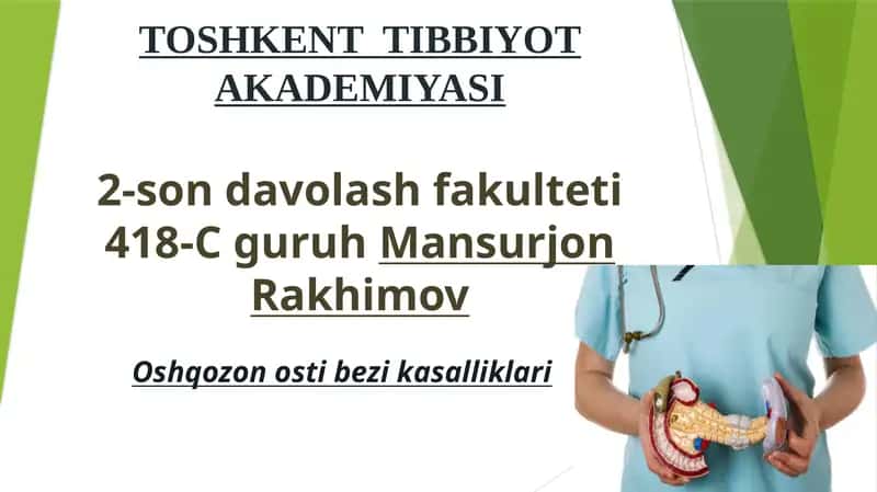 Oshqozon osti bezi sintopiyasi 1