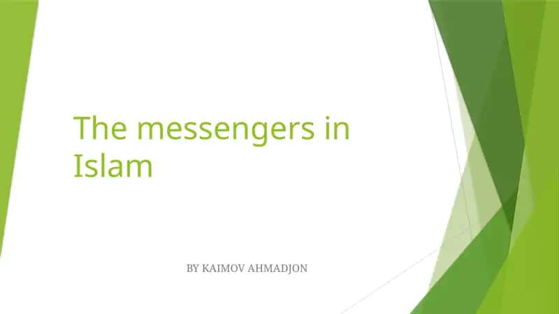 The Messengers in Islam 1