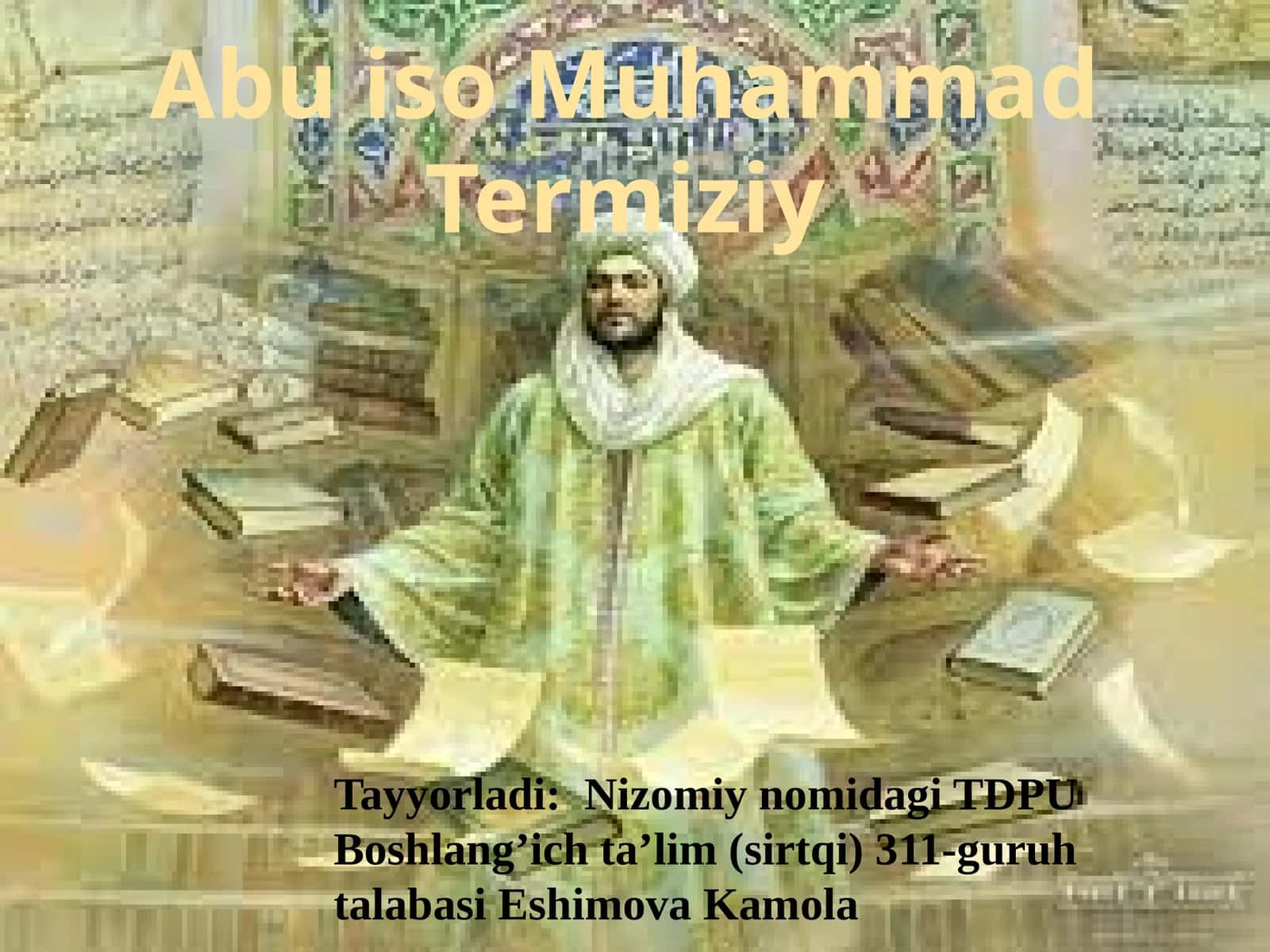 Abu Iso Muhammad Termiziy 1