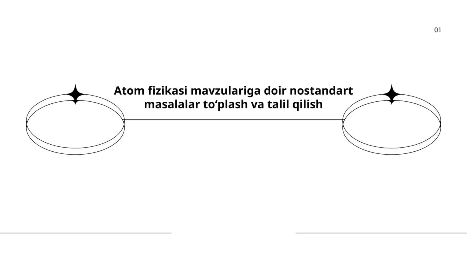 Atom fizikasi mavzulariga doir nostandart masalalar toʻplash va talil qilish 1