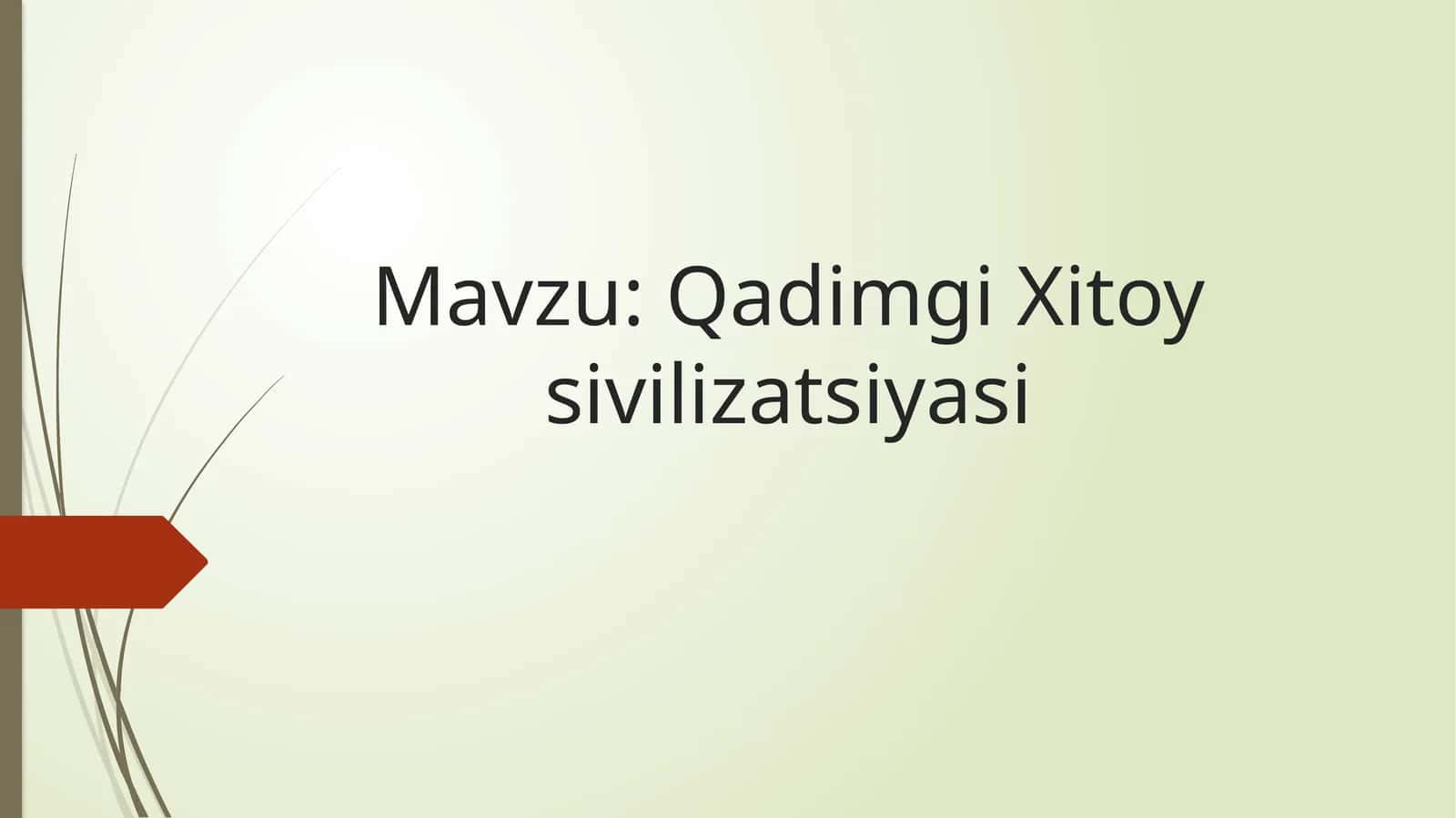 Qadimgi Xitoy sivilizatsiyasi 1