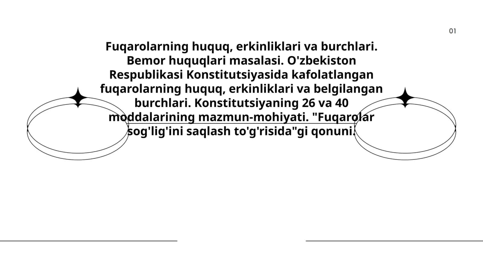 Fuqarolarning huquq, erkinliklari va burchlari 1