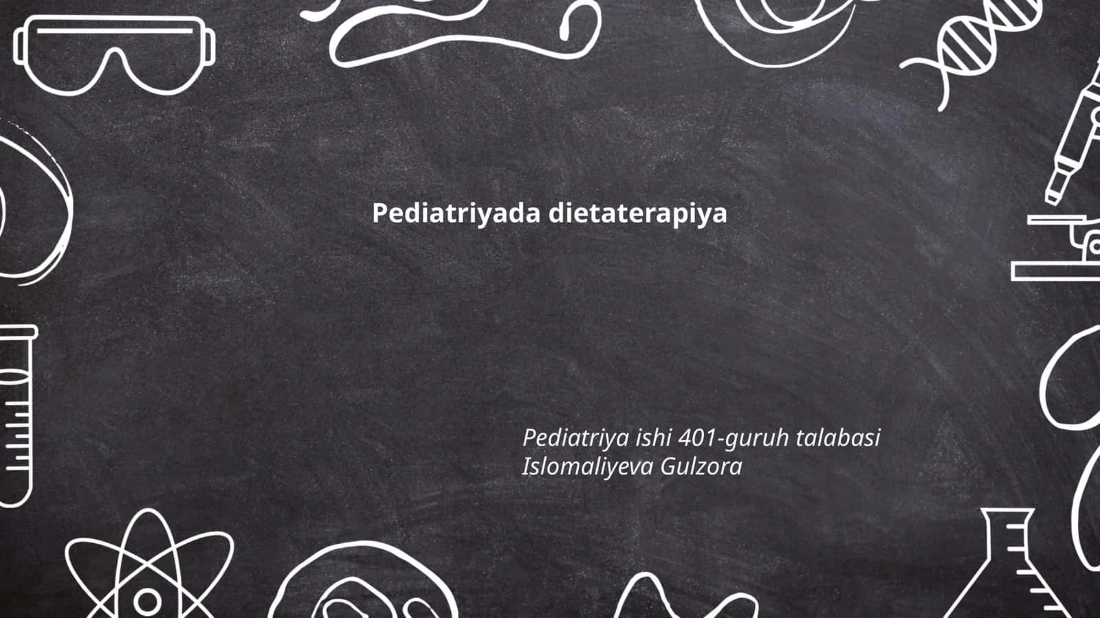 Pediatriyada dietaterapiya 1