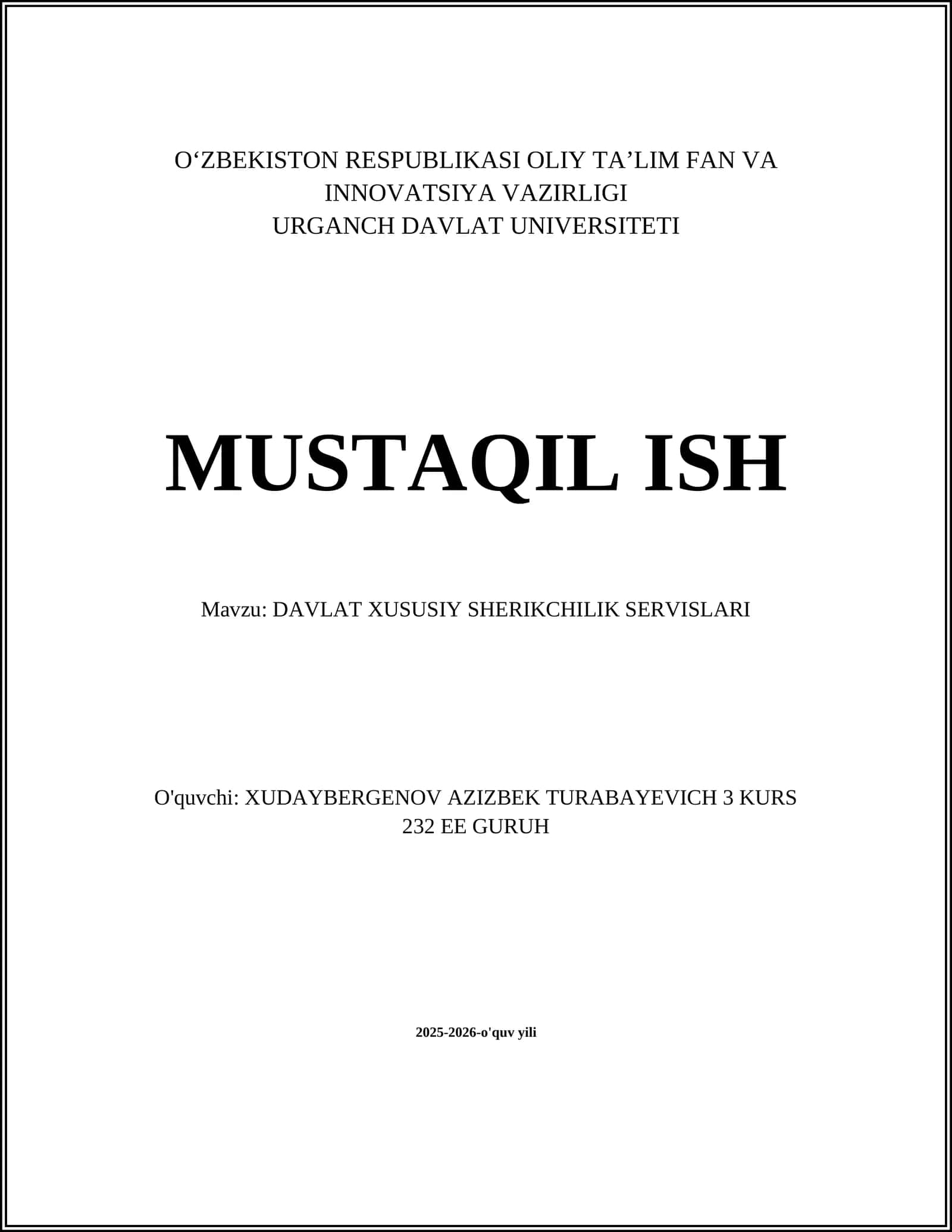 DAVLAT XUSUSIY SHERIKCHILIK SERVISLARI 1