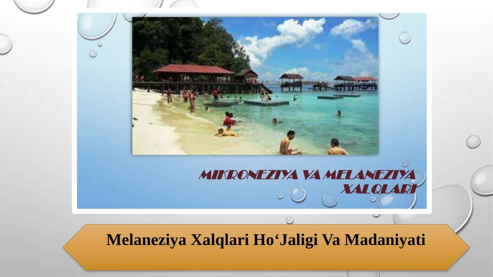 Melaneziya Xalqlari HoʻJaligi Va Madaniyati 1