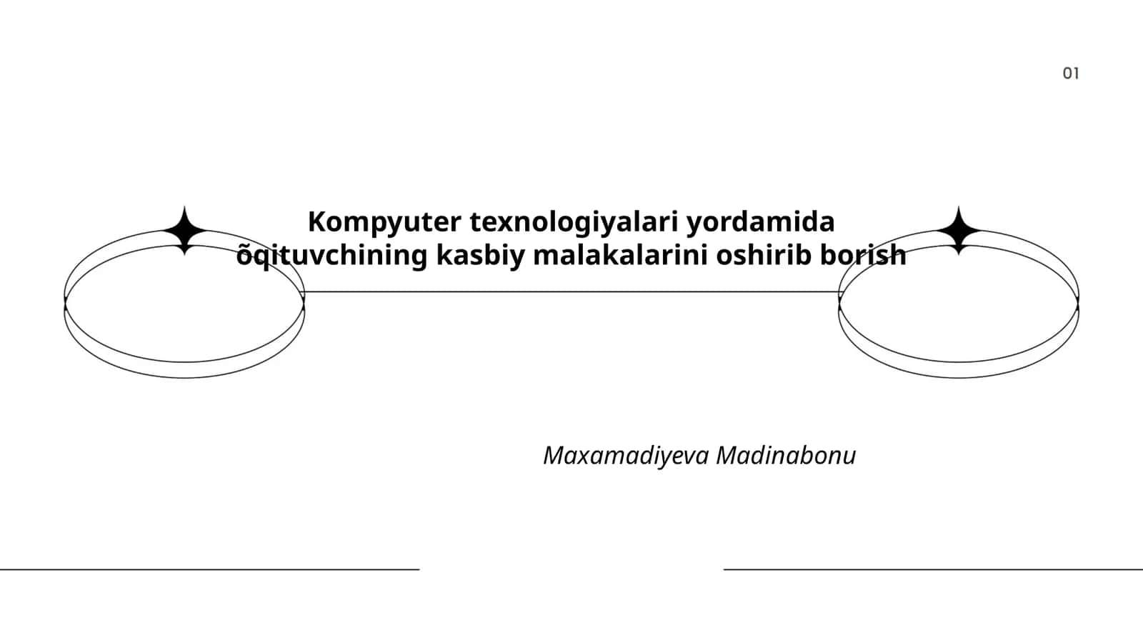 Kompyuter texnologiyalari yordamida õqituvchining kasbiy malakalarini oshirib borish 1