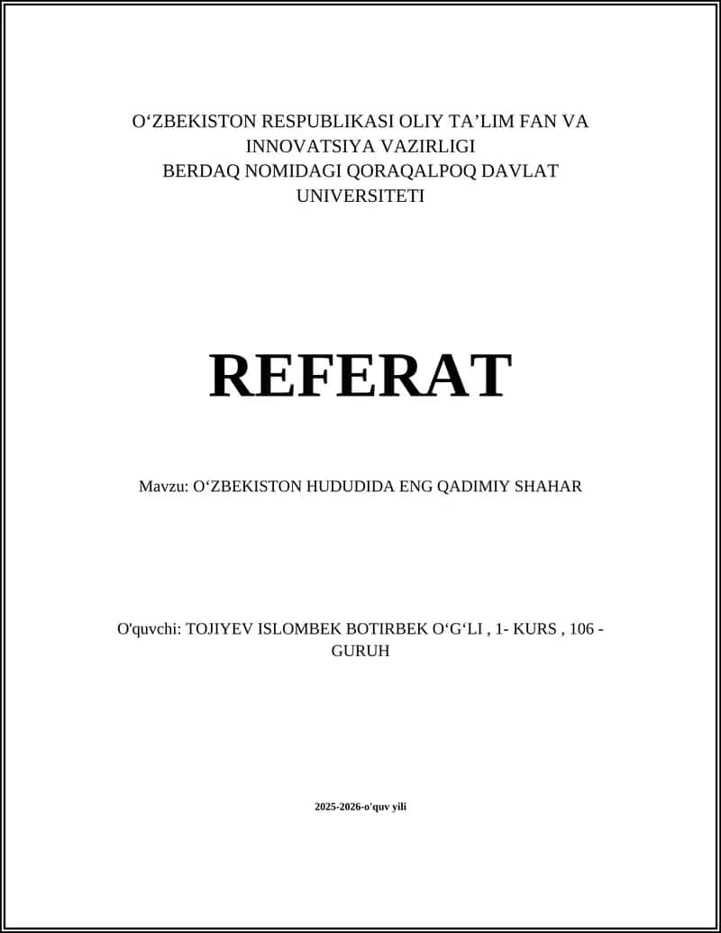 Samarqand (Afrosiyob): Oʻzbekistondagi eng qadimiy shahar 1