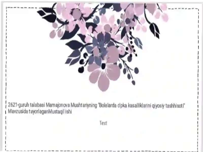 Nafas olish organlari kasalliklari